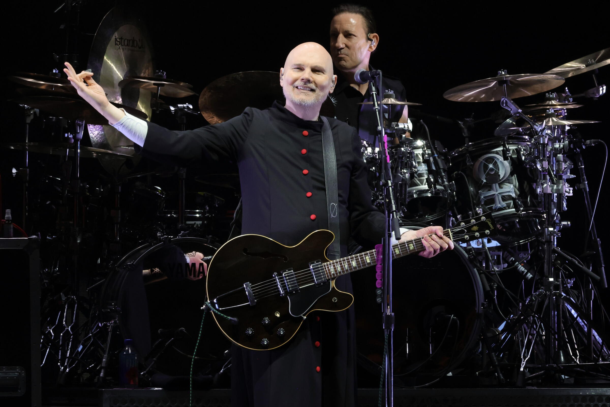 The Smashing Pumpkins on stage