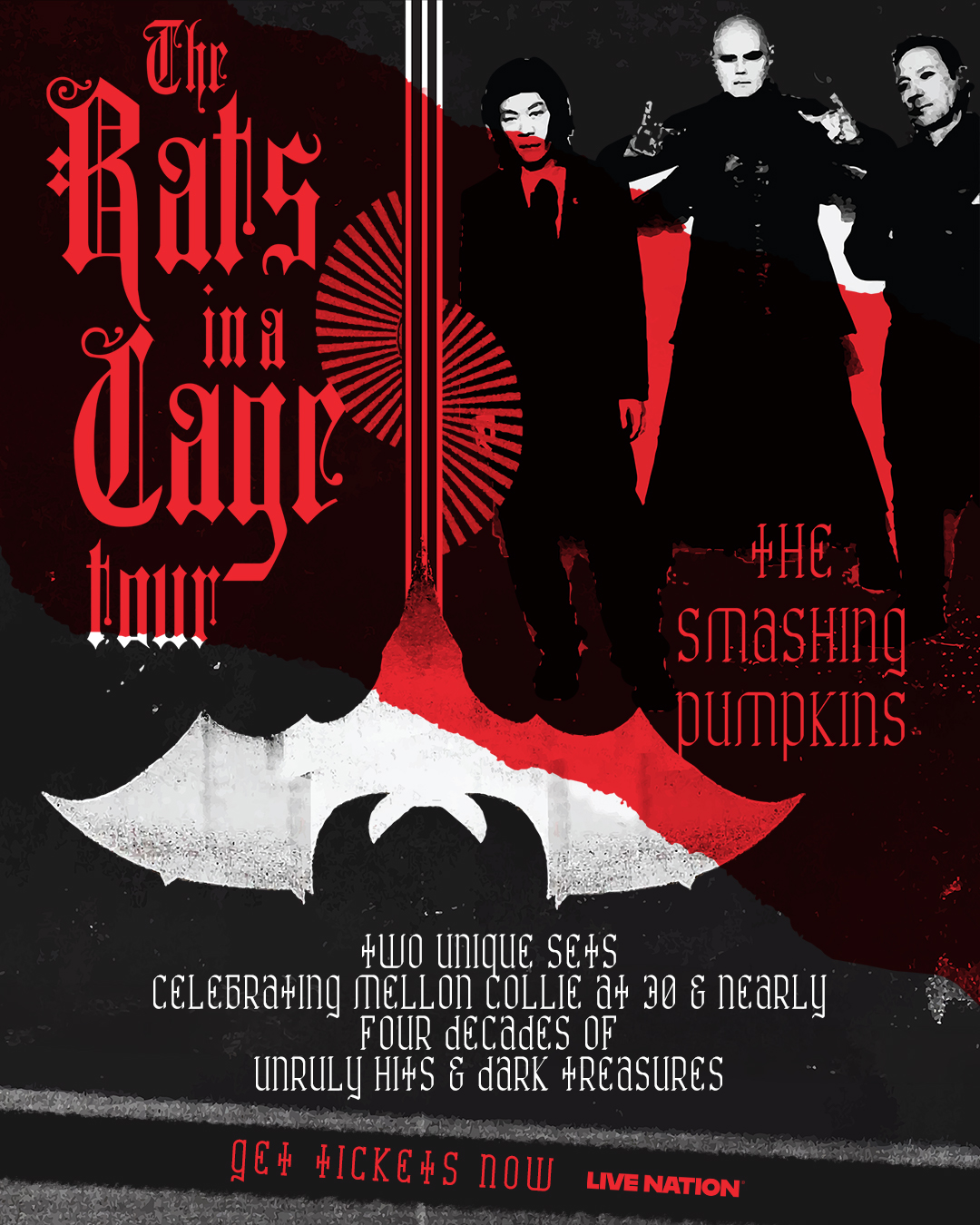 The Smashing Pumpkins tour poster — 2026